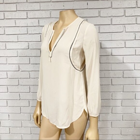 J Crew Women’s Cream Trim Top - Picture 4 of 12